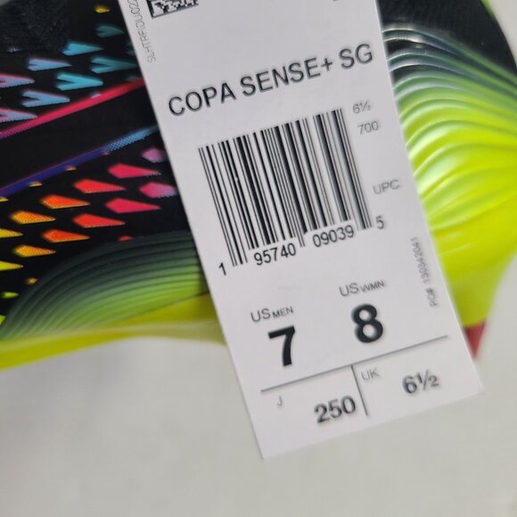 NEW Adidas Copa Sense+ SG Soccer Cleats GZ1359 Size 7 Black